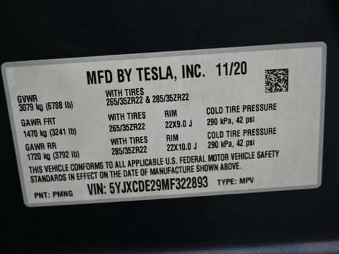 Used 2021 Tesla Model X Long Range image 45