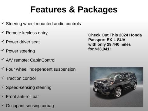 Certified 2024 Honda Passport EX-L image 12