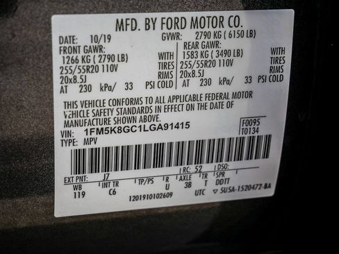Used 2020 Ford Explorer ST w/ Premium Technology Package AWD/4WD image 45
