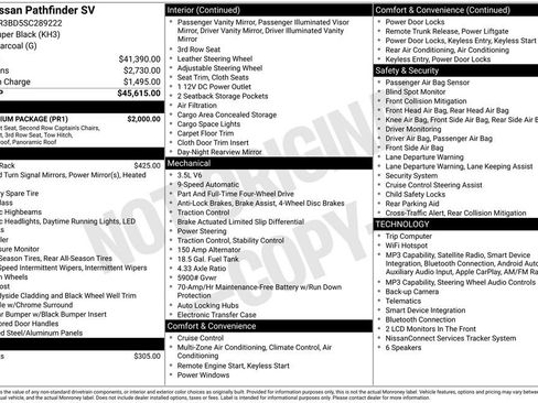 Used 2025 Nissan Pathfinder SV w/ SV Premium Package AWD/4WD image 3