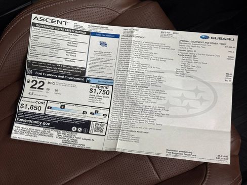 Used 2020 Subaru Ascent Touring w/ Popular Package #2A AWD/4WD image 46
