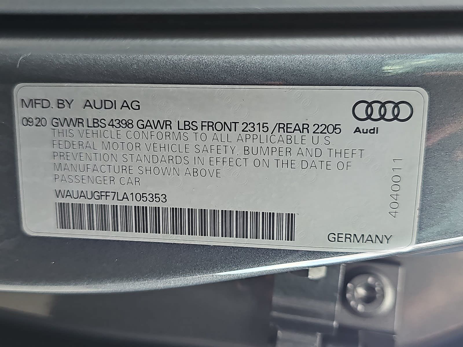 Used 2020 Audi A3 2.0T Premium FWD image 31