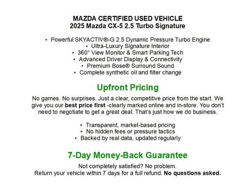 Used 2025 MAZDA CX-5 Signature AWD/4WD image 2