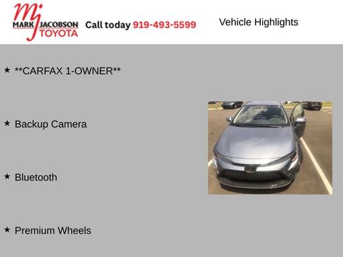 Used 2022 Toyota Corolla LE w/ LE Convenience Package FWD image 4
