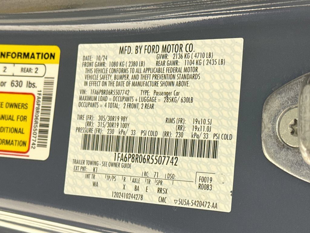 Used 2024 Ford Mustang Dark Horse w/ Dark Horse Handlin Package RWD image 32