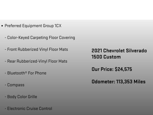 Used 2021 Chevrolet Silverado 1500 Custom image 12