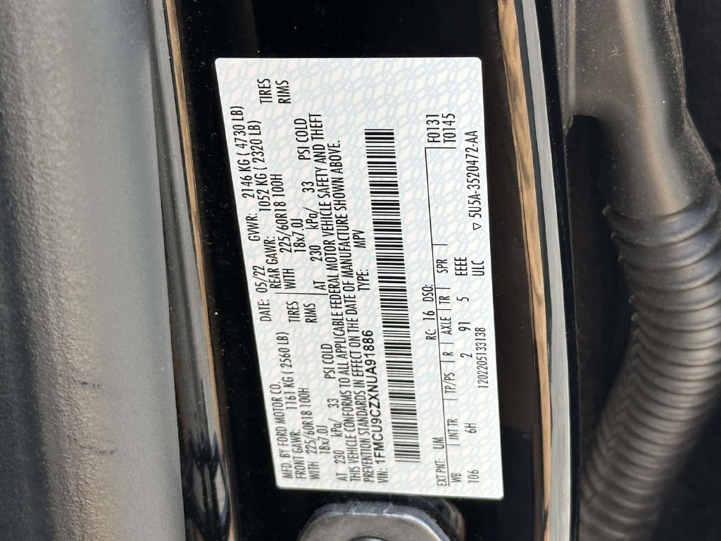 Used 2022 Ford Escape SEL w/ Technology Package AWD/4WD image 11