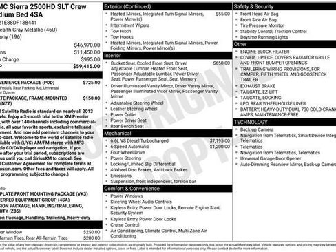 Used 2013 GMC Sierra 2500 SLT w/ SLT Convenience Package AWD/4WD image 31