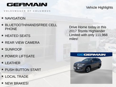 Used 2017 Toyota Highlander Limited AWD/4WD image 5