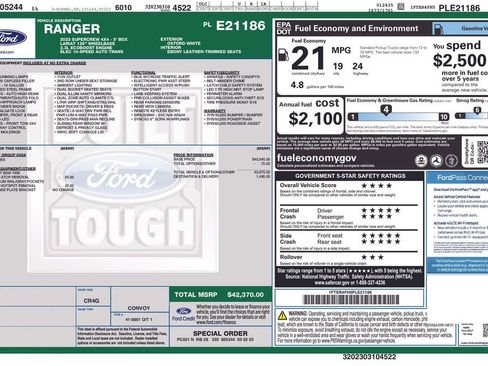 Used 2023 Ford Ranger Lariat image 10