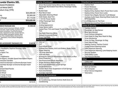 Used 2023 Hyundai Elantra SEL w/ Convenience Package image 29