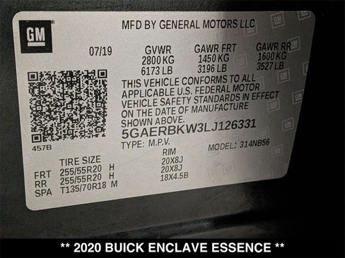 Used 2020 Buick Enclave Essence w/ Sound and Sites Package image 32