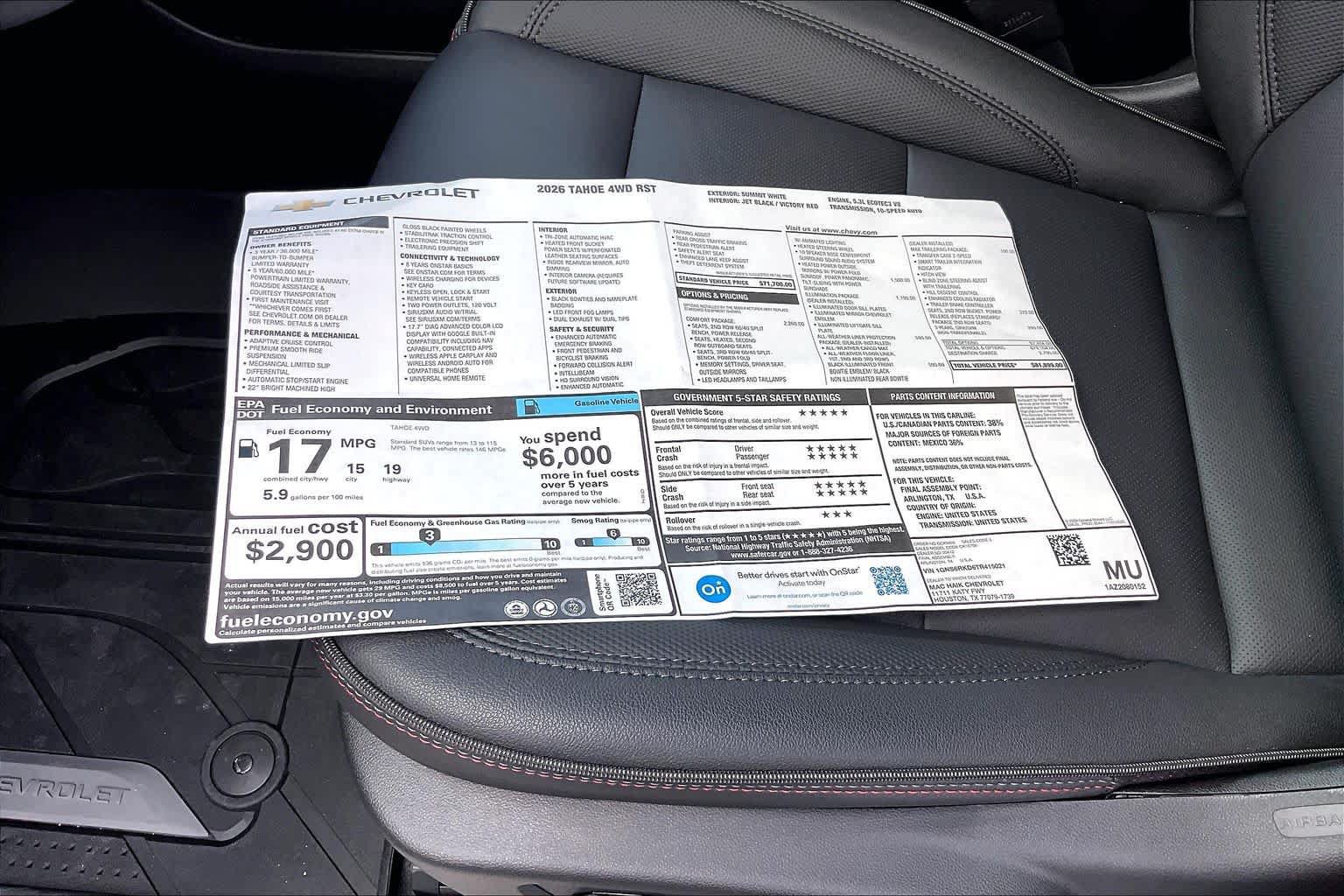New 2026 Chevrolet Silverado 1500 RST w/ All Star Edition Plus RWD image 17