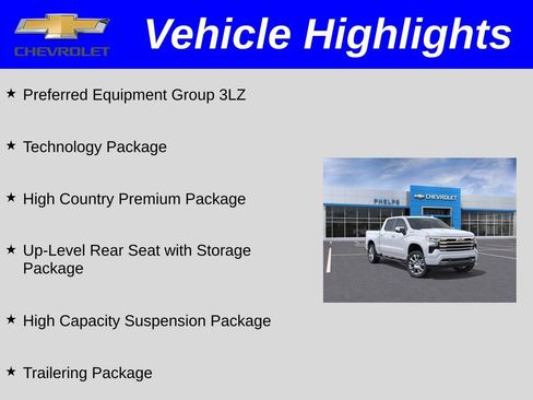 New 2026 Chevrolet Silverado 1500 High Country w/ High Country Premium Package AWD/4WD image 2