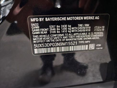 Certified 2022 BMW X3 xDrive30i w/ Premium Package 2 image 25