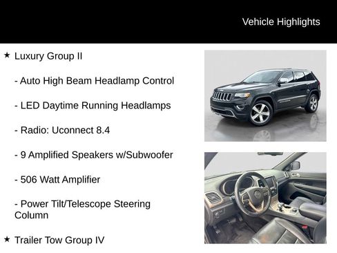 Used 2015 Jeep Grand Cherokee Limited w/ Luxury Group II AWD/4WD image 16