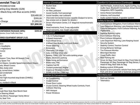 Used 2024 Chevrolet Trax LS w/ Driver Confidence Package FWD image 6