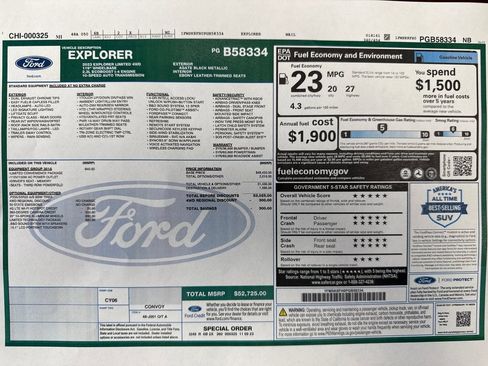 Used 2023 Ford Explorer Limited w/ Limited Technology Package AWD/4WD image 28