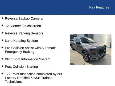 Certified 2025 Ford F150 STX w/ Equipment Group 200A RWD image 34
