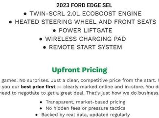 Used 2023 Ford Edge SEL w/ Convenience Package AWD/4WD video 1
