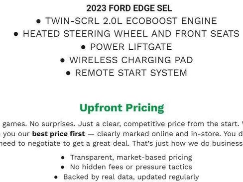 Used 2023 Ford Edge SEL w/ Convenience Package AWD/4WD image 1