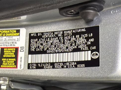 Certified 2023 Lexus ES 350 w/ Premium Package image 33