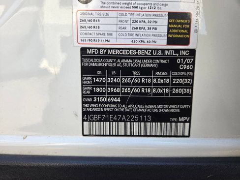 Used 2007 Mercedes-Benz GL 450 GL 450 AWD 4MATIC 4dr SUV image 12