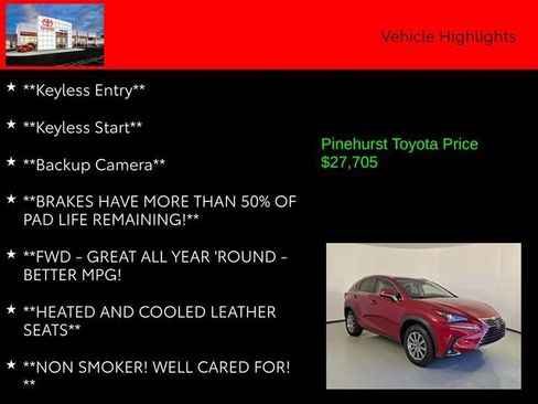 Used 2020 Lexus NX 300 FWD w/ Accessory Package 2 image 13