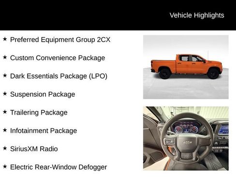 Certified 2021 Chevrolet Silverado 1500 Custom Trail Boss w/ LPO, Dark Essentials Package AWD/4WD image 16