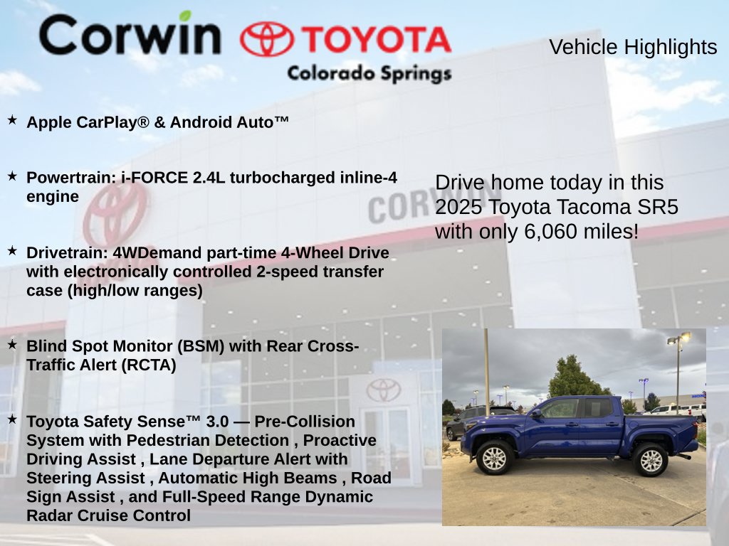 Used 2025 Toyota Tacoma SR5 AWD/4WD image 6