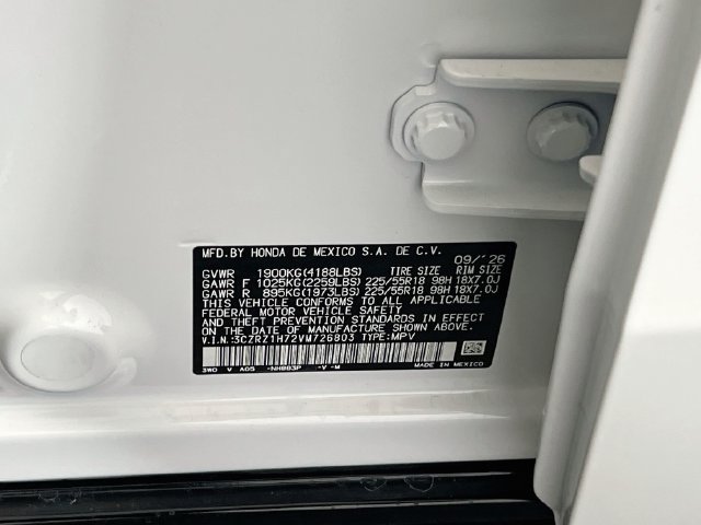 New 2027 Honda HR-V EX-L image 22