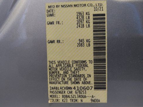 Used 2021 Nissan Altima 2.5 SR FWD image 33