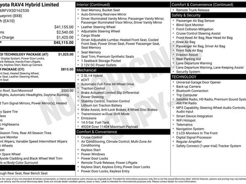 Used 2025 Toyota RAV4 Limited w/ Advanced Technology Package AWD/4WD image 16