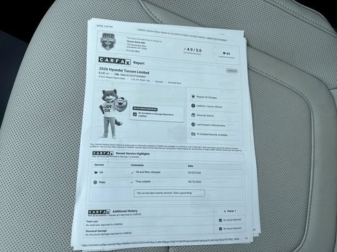 Certified 2026 Hyundai Tucson Limited AWD/4WD image 44