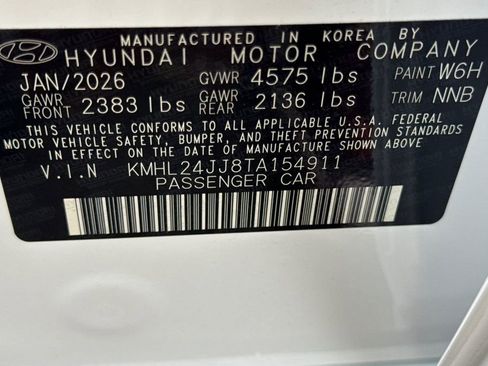 New 2026 Hyundai Sonata Blue image 23