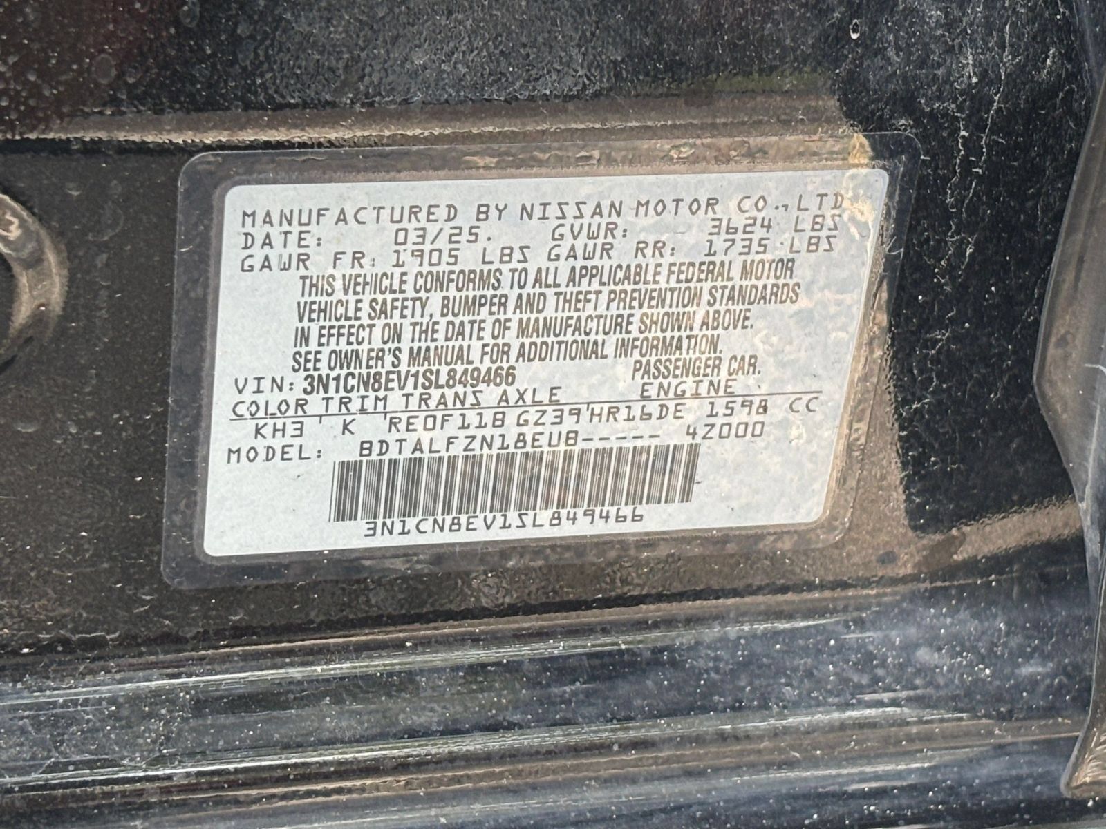 Used 2025 Nissan Versa SV FWD image 26