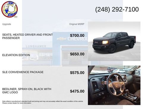 Certified 2020 GMC Canyon SLE w/ Elevation Edition image 5