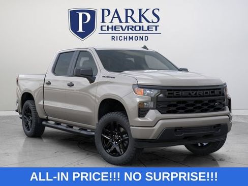 New 2026 Chevrolet Silverado 1500 Custom w/ Turbomax Blackout Package AWD/4WD image 2