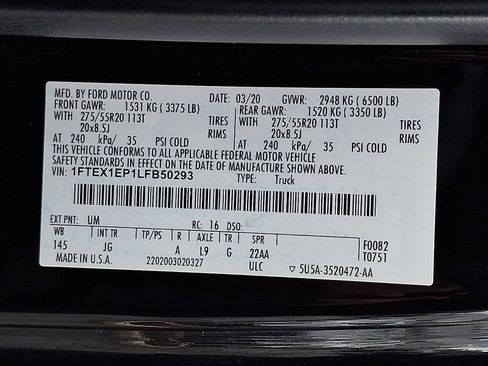 Used 2020 Ford F150 XL w/ Equipment Group 101A Mid AWD/4WD image 26