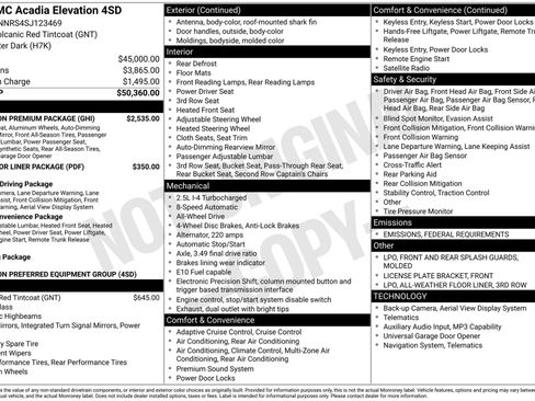New 2025 GMC Acadia Elevation w/ Elevation Premium Package image 4