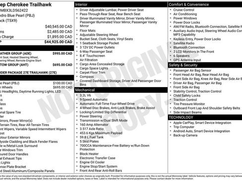 Used 2020 Jeep Cherokee Trailhawk w/ Cold Weather Group image 2