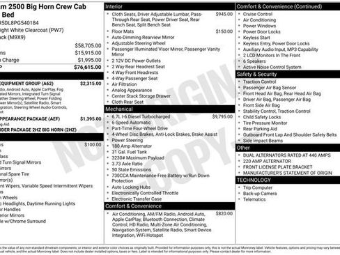 Used 2023 RAM 2500 Big Horn w/ Level 1 Equipment Group image 6
