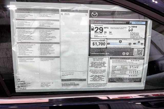 New 2026 MAZDA MAZDA3 s FWD image 15