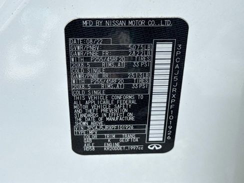 Certified 2023 INFINITI QX55 Luxe w/ Cargo Package image 29