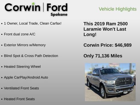 Used 2019 RAM 2500 Laramie AWD/4WD image 6