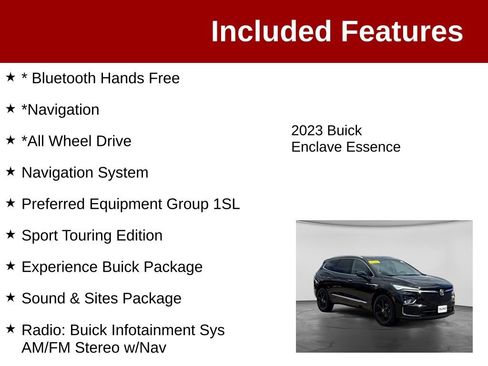 Used 2023 Buick Enclave Essence w/ Experience Buick Package AWD/4WD image 3