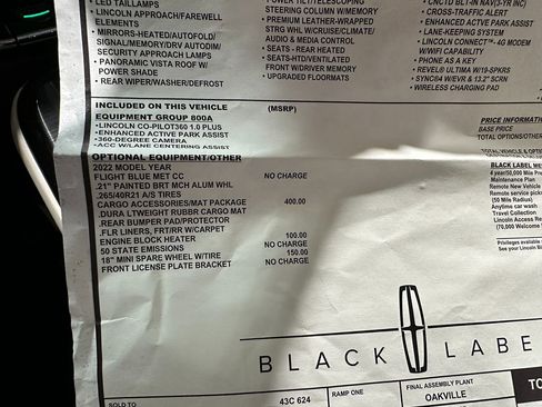 Used 2022 Lincoln Nautilus Black Label AWD/4WD image 48