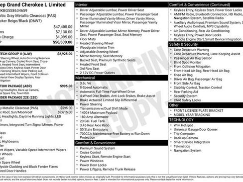 Used 2025 Jeep Grand Cherokee L Limited w/ Luxury Tech Group II AWD/4WD image 23
