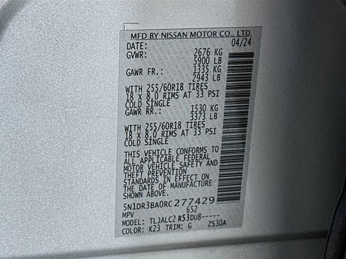 Used 2024 Nissan Pathfinder SV image 12