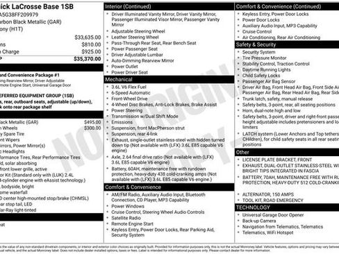 Used 2015 Buick LaCrosse Base image 19